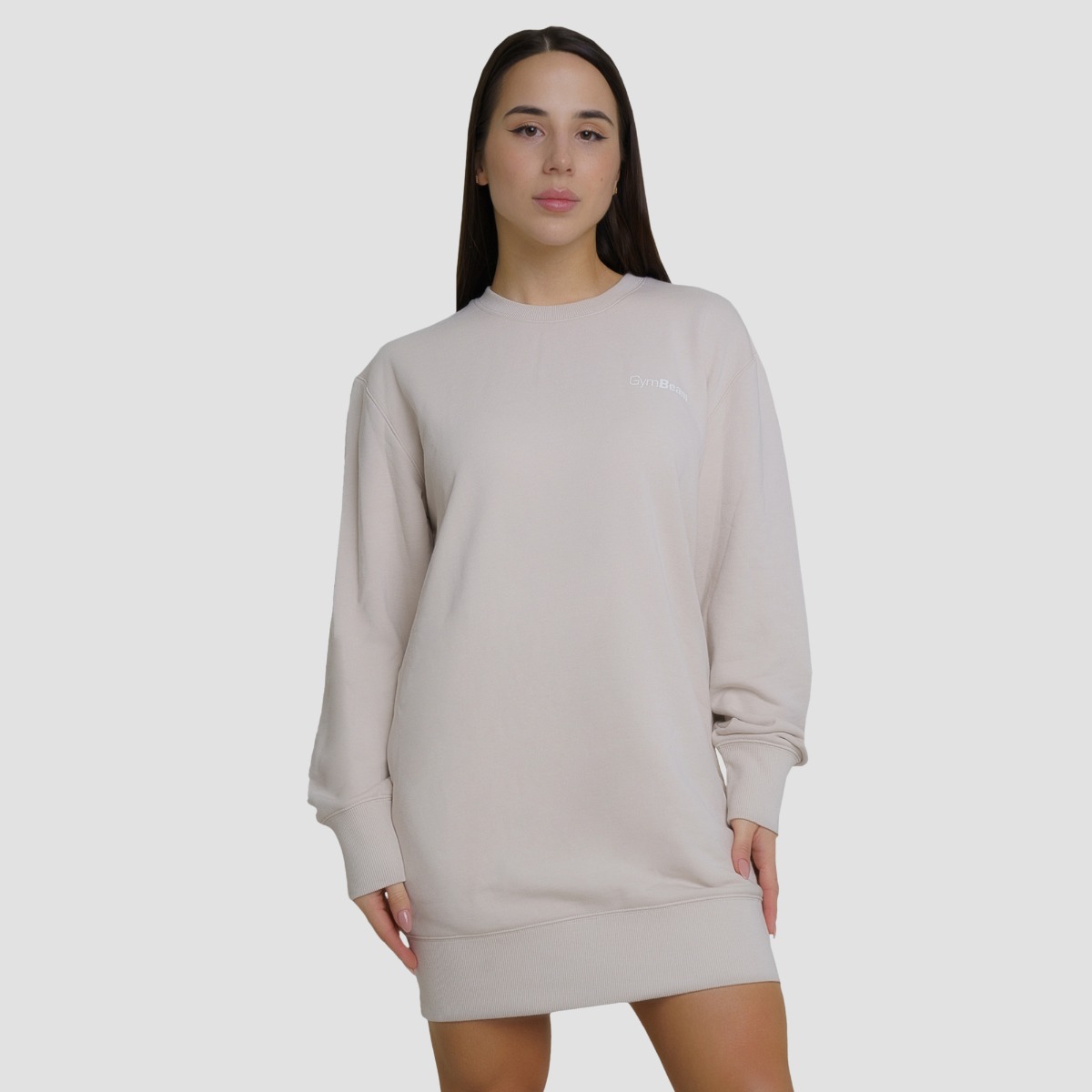 Dames Agile Longline Sweatshirt Desert - GymBeam