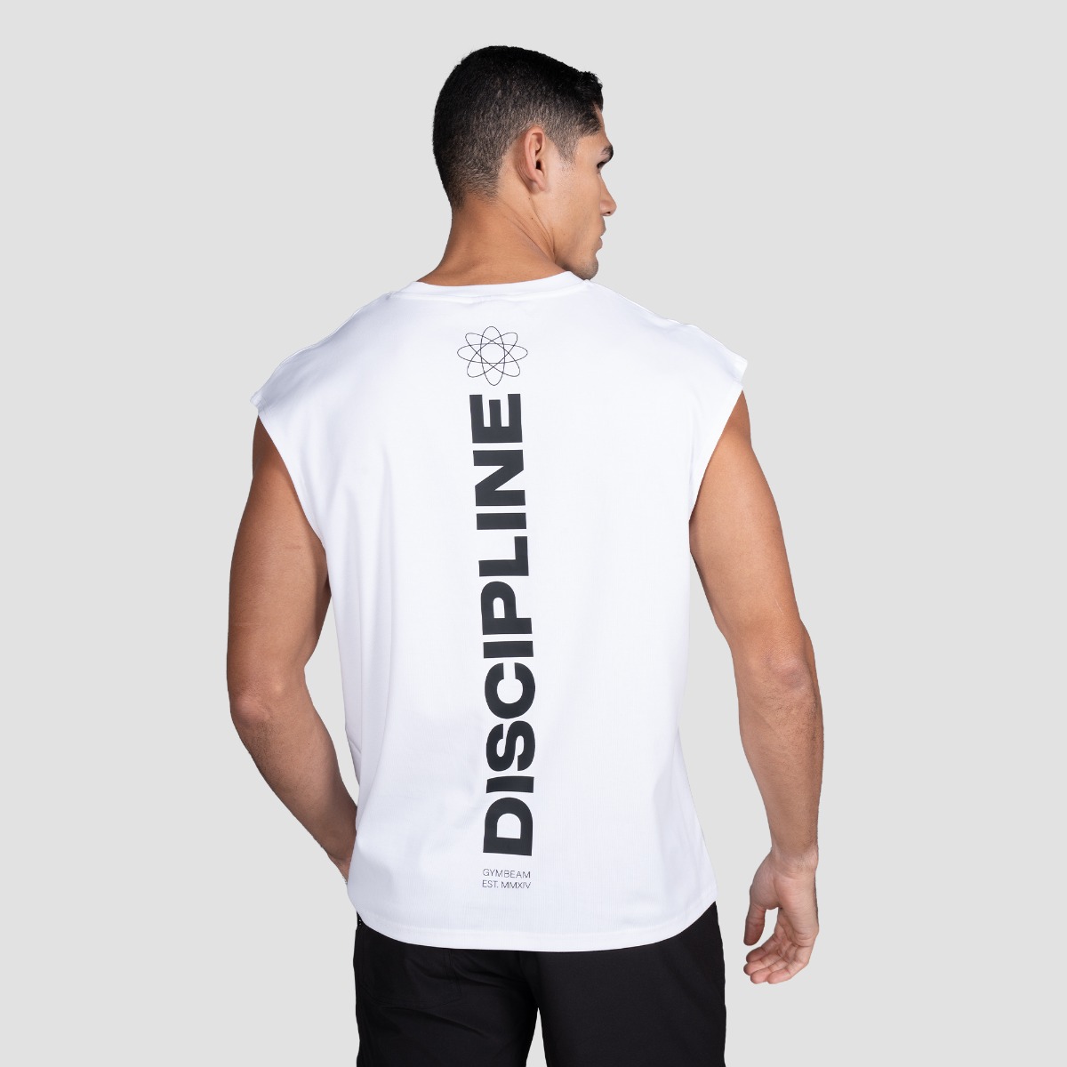 Discipline Tanktop Wit - GymBeam