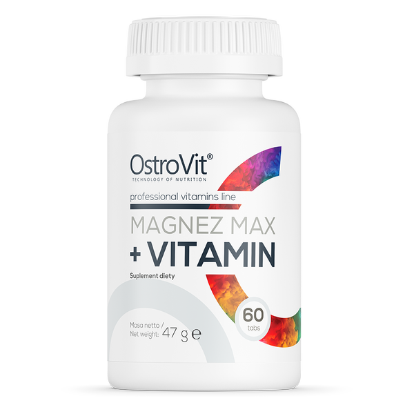 Magnez MAX + Vitamin 60 tabs - OstroVit