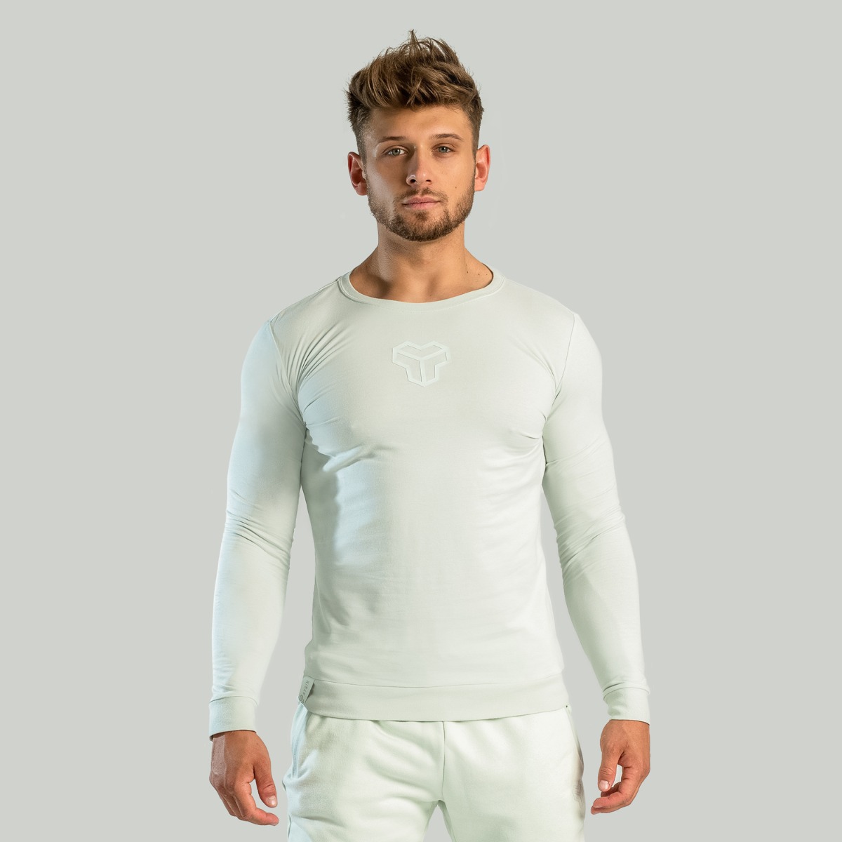 Essential T-shirt lange mouwen Maan Grijs - STRIX