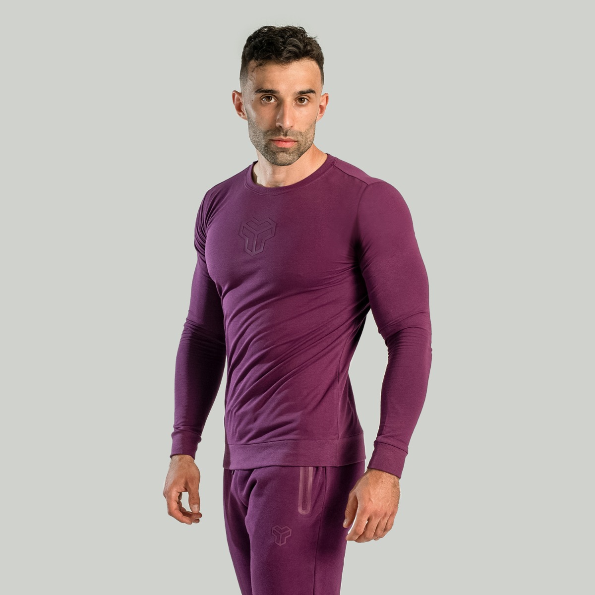 Essential T-shirt lange mouwen Plum - STRIX