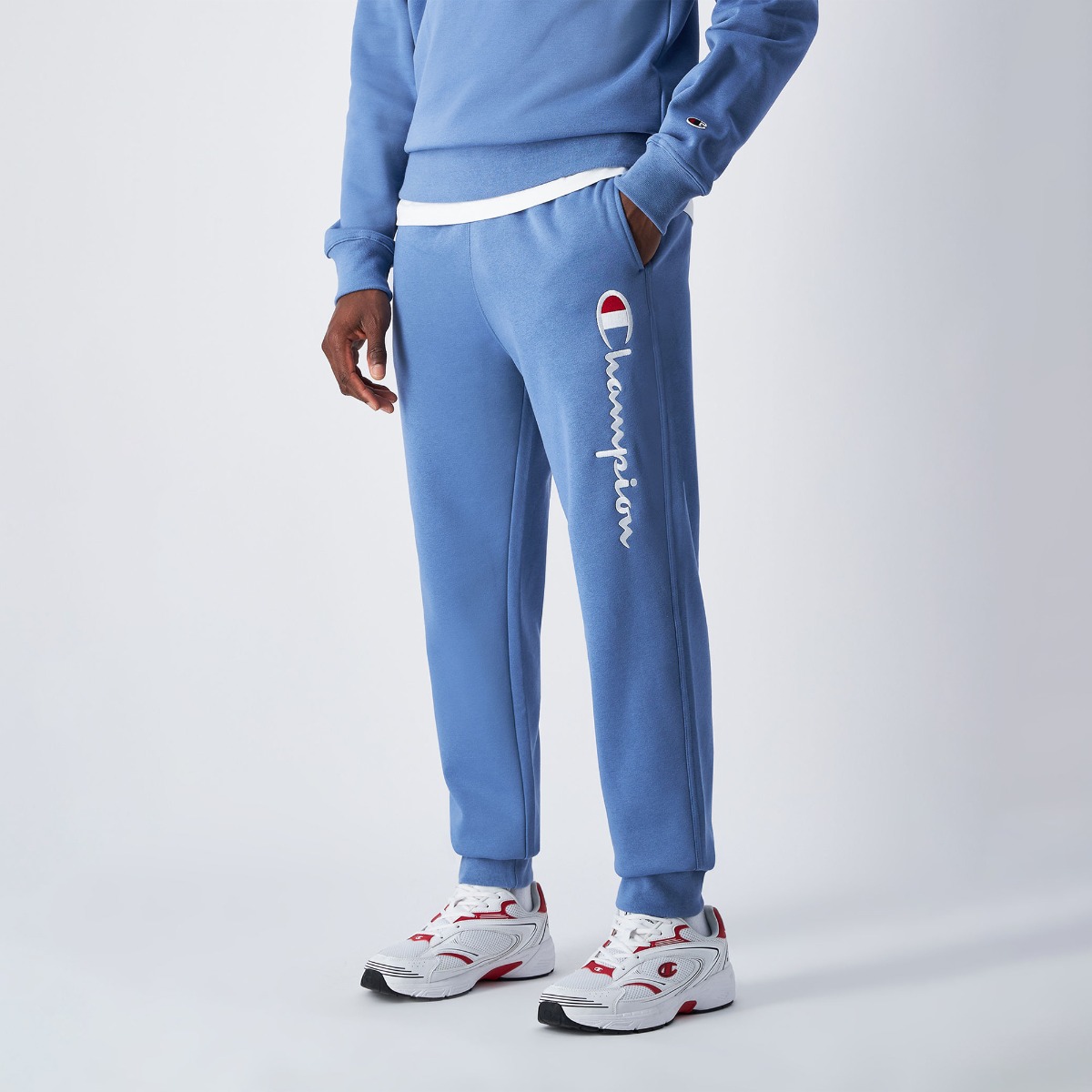 Fleece Big Logo Joggers Blue - Champion