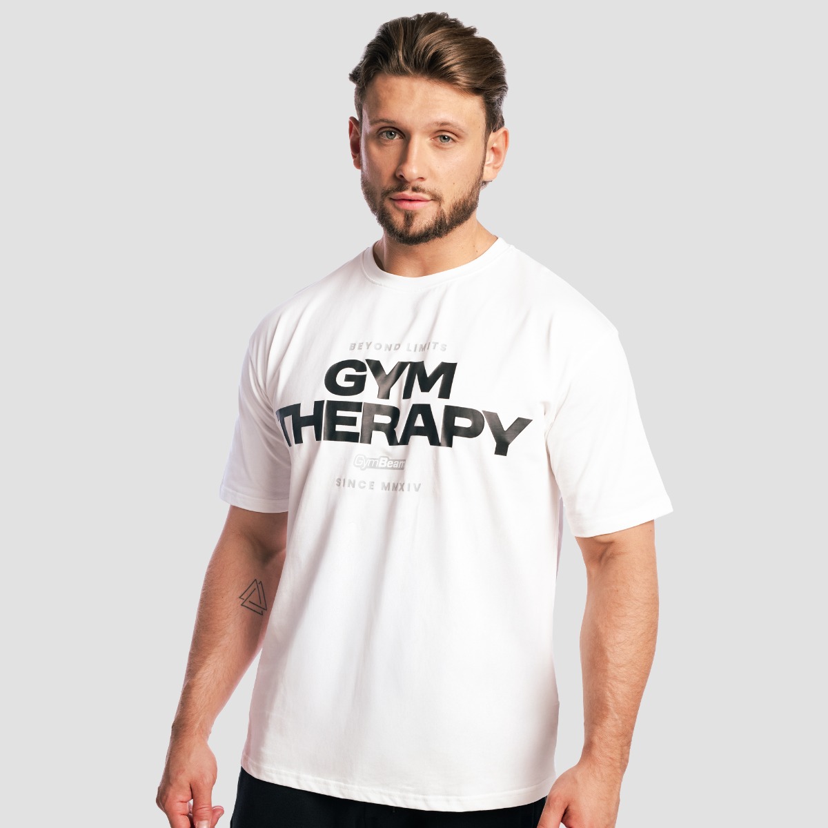 Gym Therapy T-shirt Wit - GymBeam