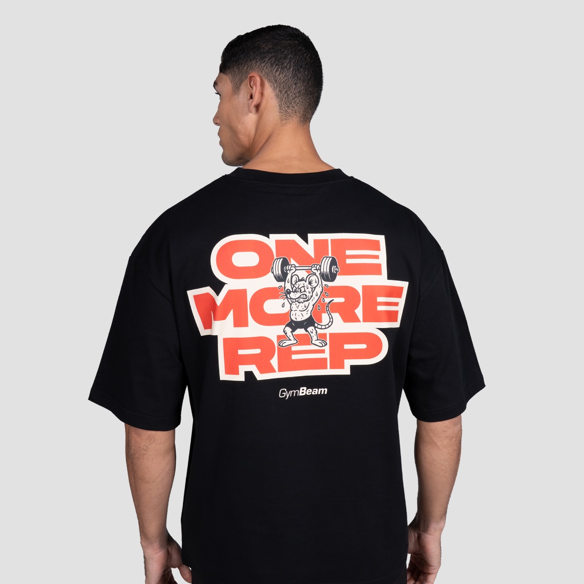 GymRat T-shirt Zwart - GymBeam