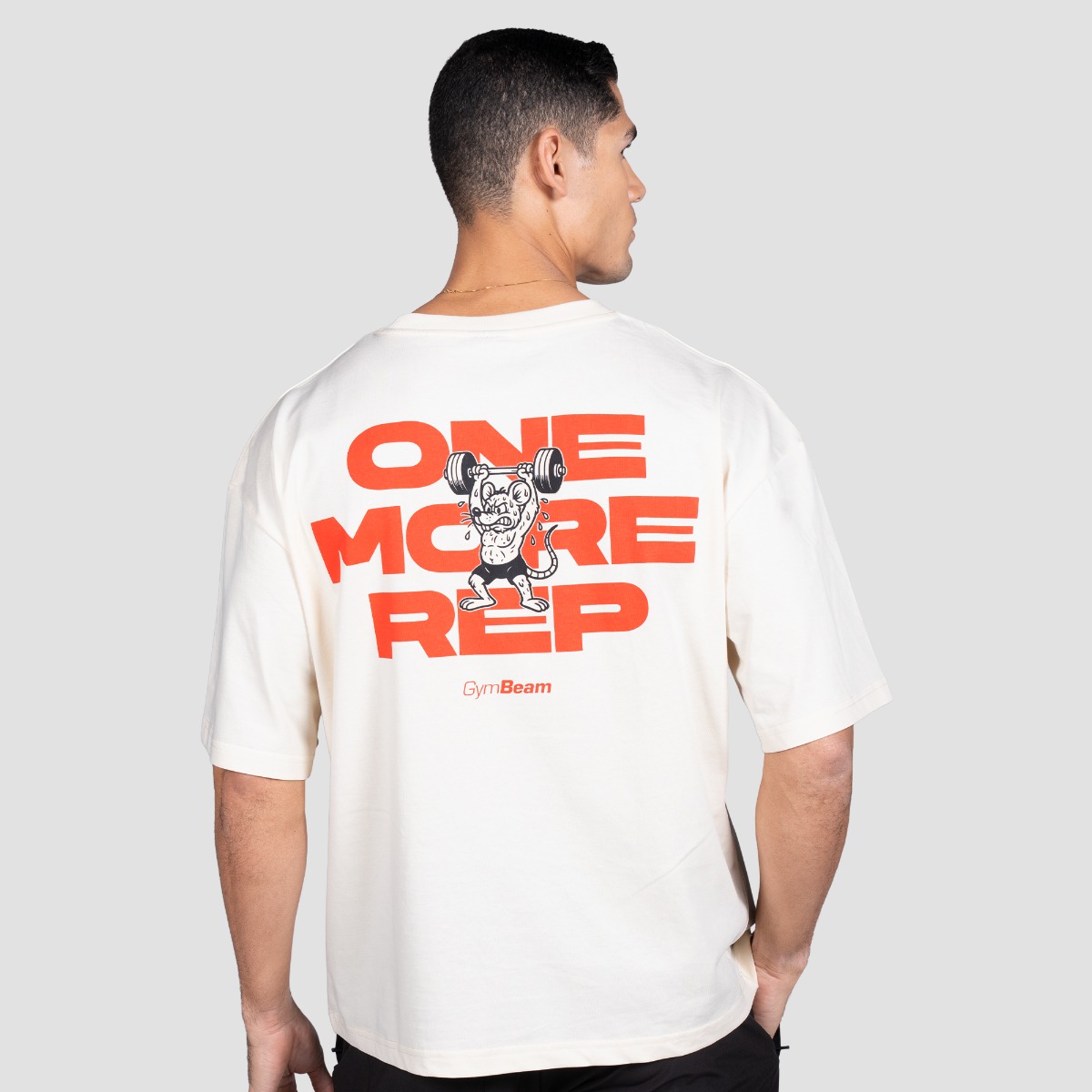 GymRat T-shirt Crème - GymBeam