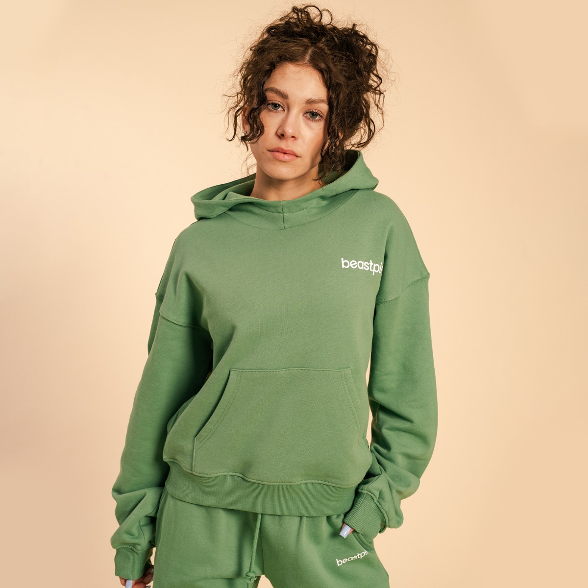 Women's Serenity Hoodie Olivine - BeastPink
