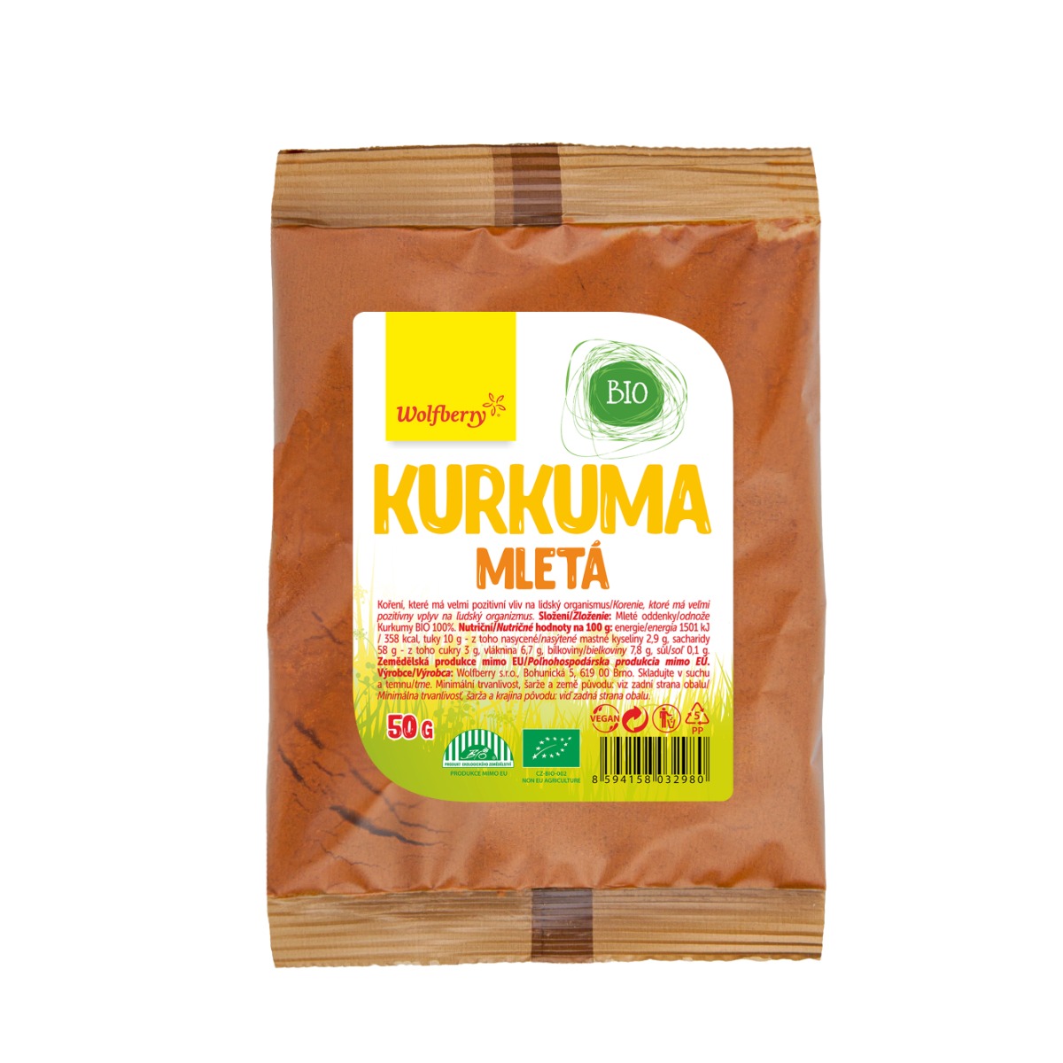 BIO Kurkuma 50 g - Wolfberry