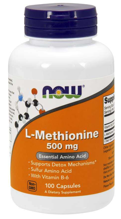 L-Methionine 500 mg - NOW Foods