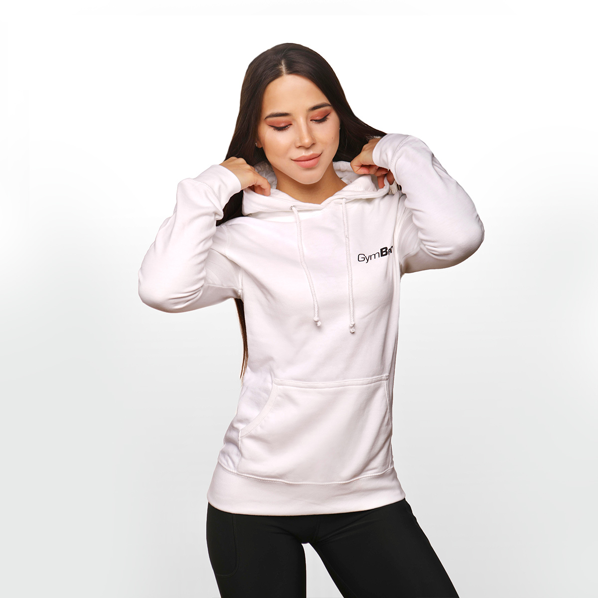 Dames PRO Hoodie Wit - GymBeam