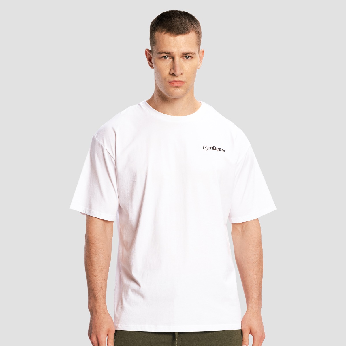 Oversized Limitless T-Shirt Wit - GymBeam