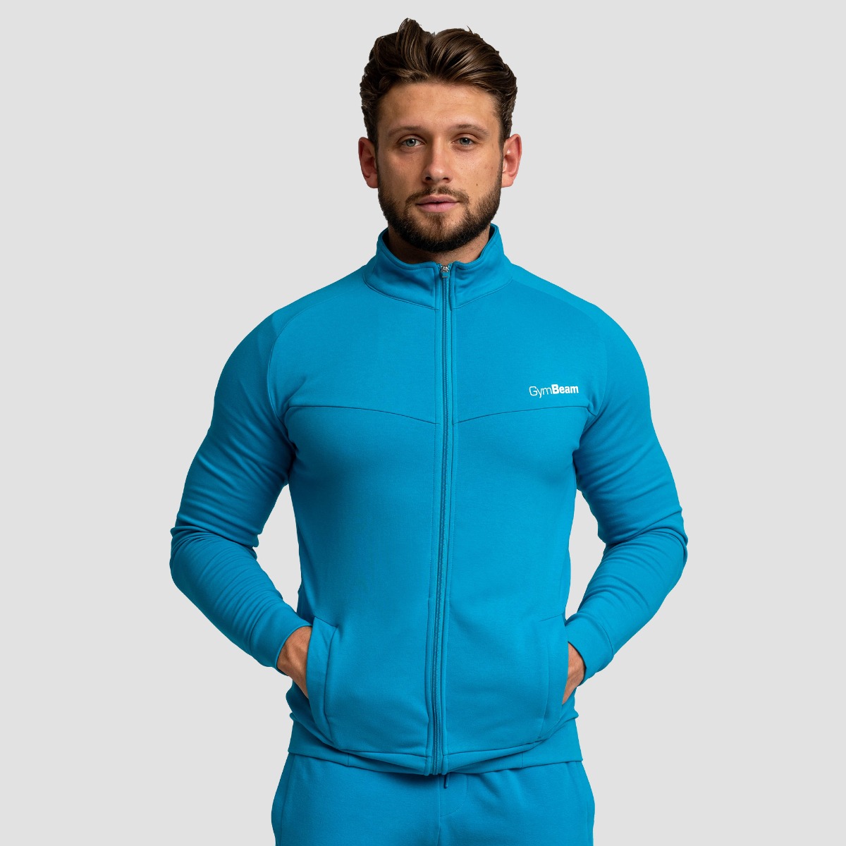 Limitless Zipper Sweatshirt Aquamarijn - GymBeam