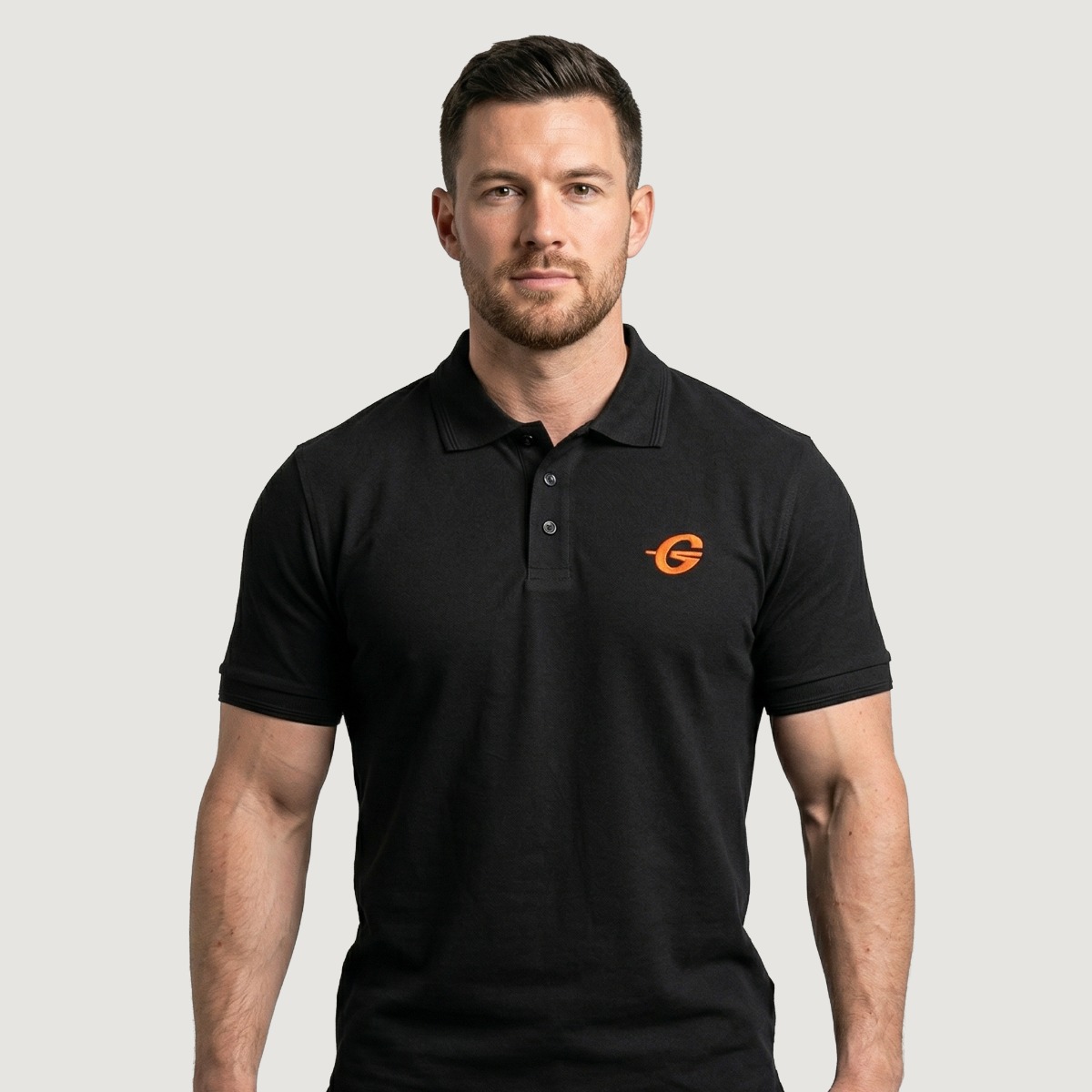 Polo Shirt Black - GymBeam