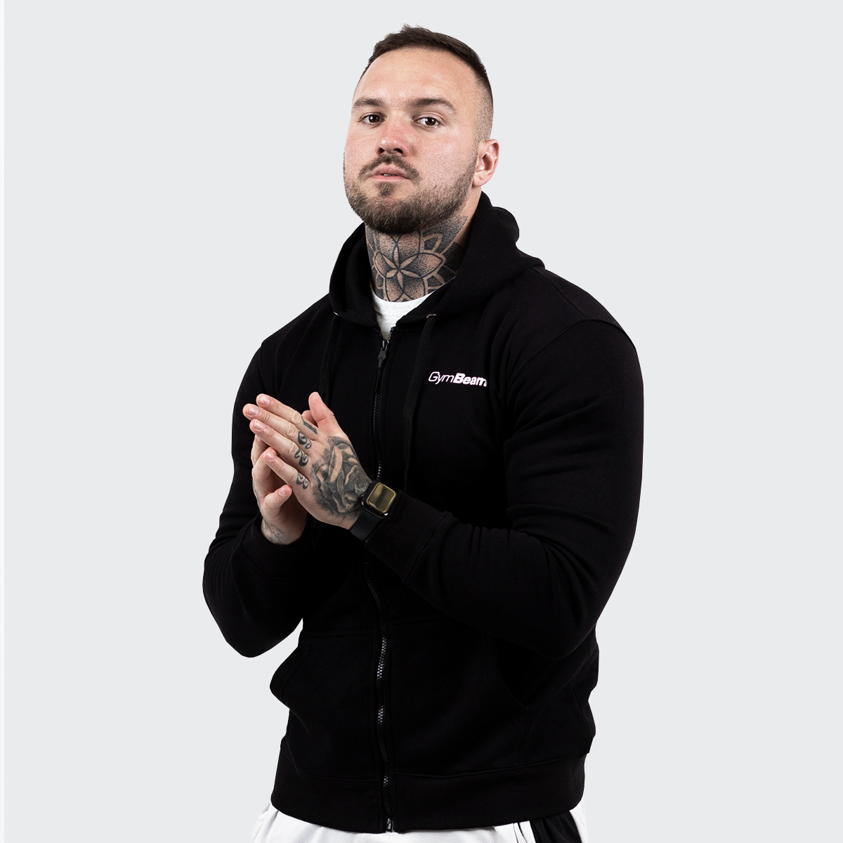 Ritssluiting Hoodie Zwart - GymBeam