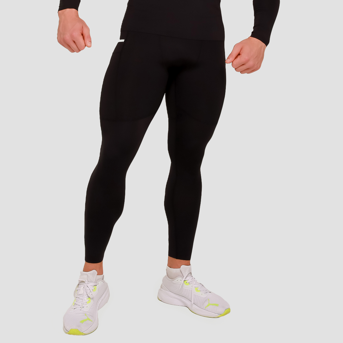 Hoge Compressie Legging Zwart - GymBeam