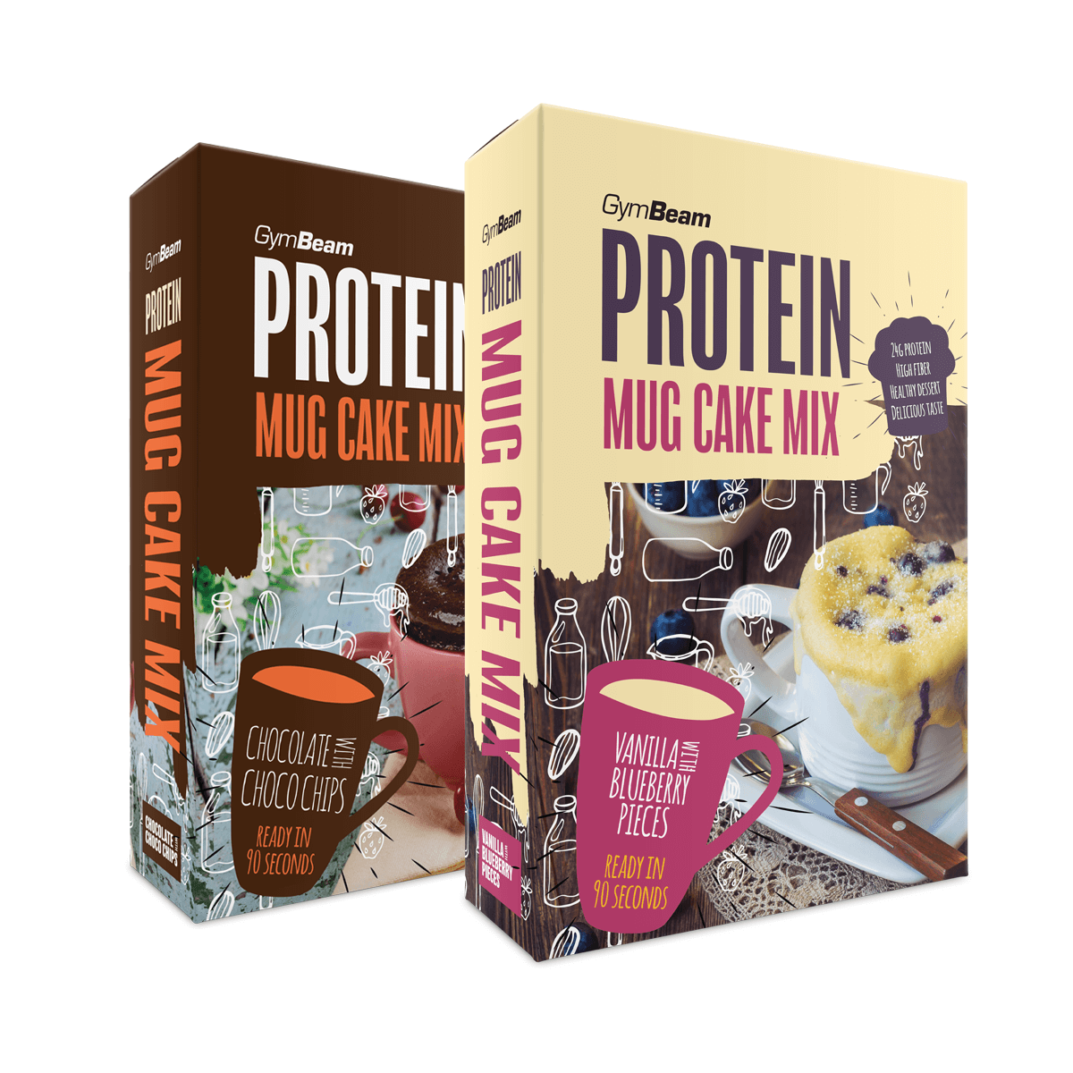 Proteïne Mug Cake Mix 500 g - GymBeam