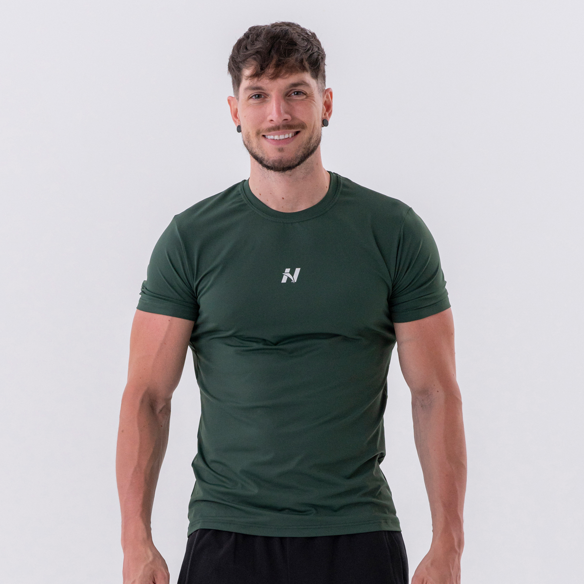 Men‘s T-shirt Reset Dark Green - NEBBIA