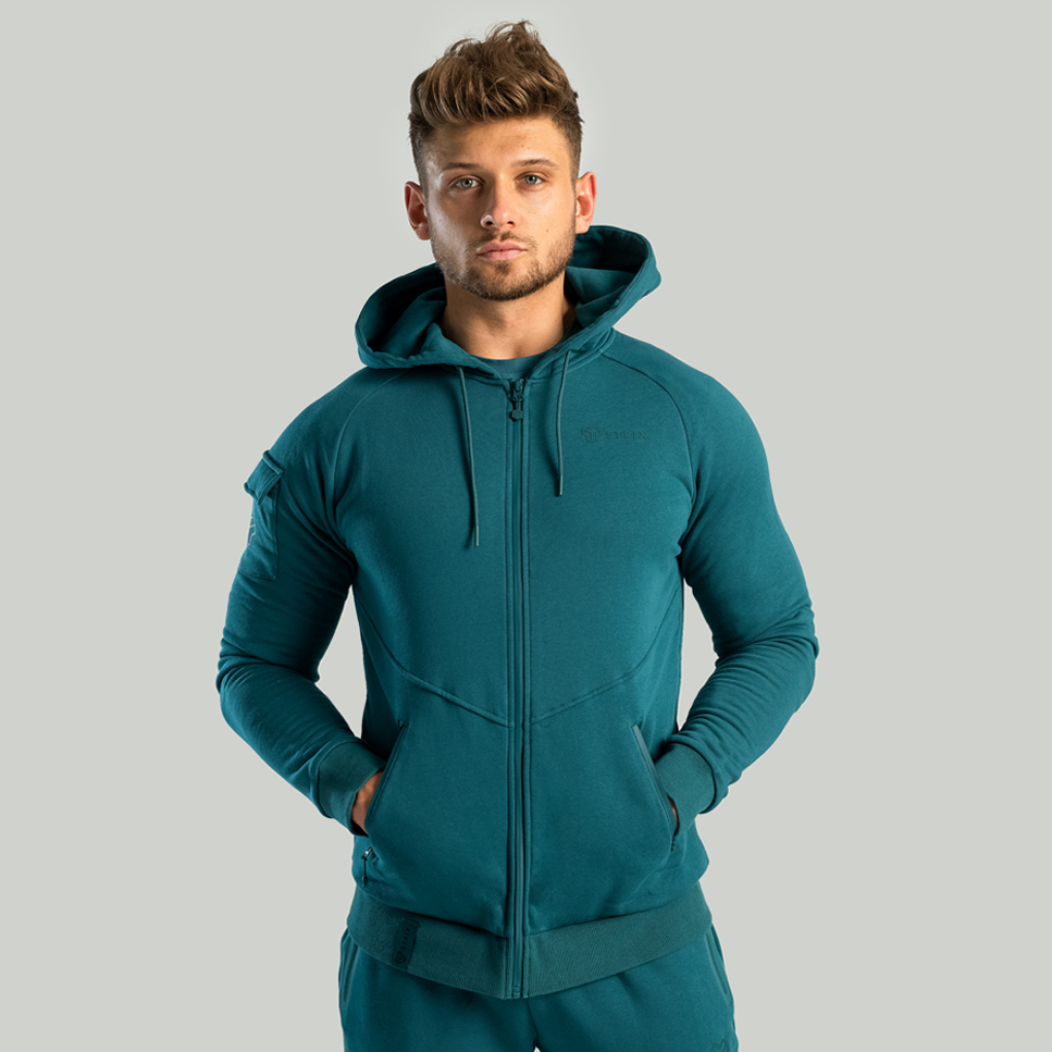Nova Zip Up Hoodie Diepgroen - STRIX