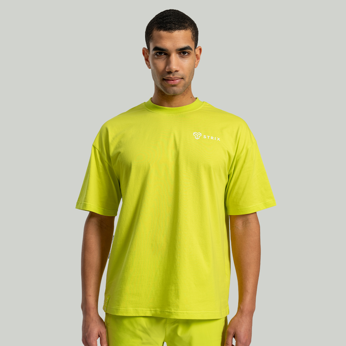 Oversized T-shirt Chartreuse - STRIX