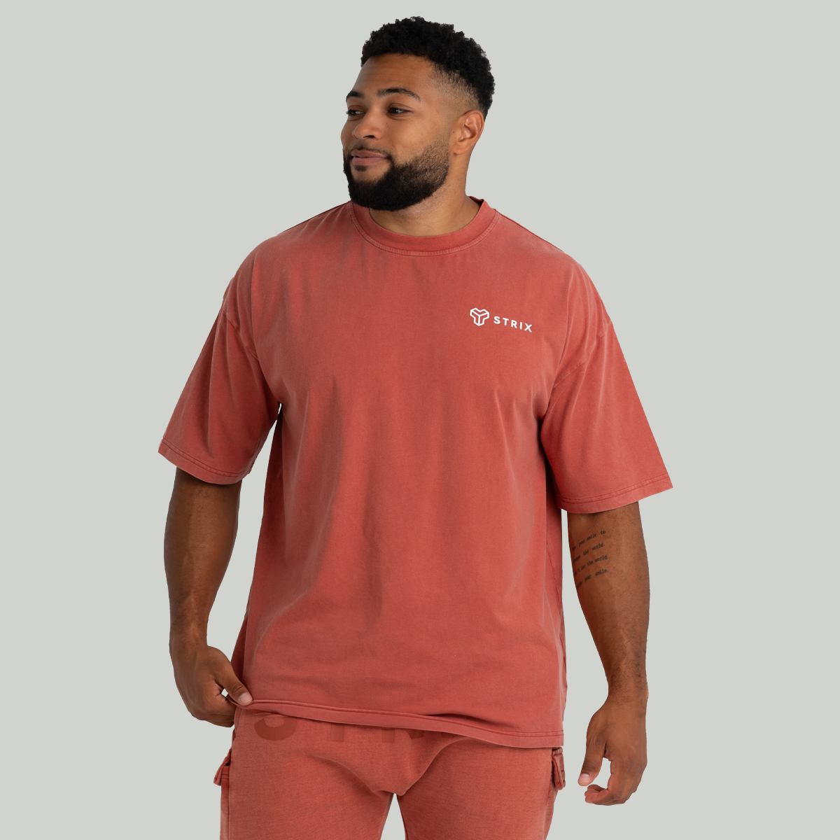 Oversized gewassen T-shirt Terra - STRIX