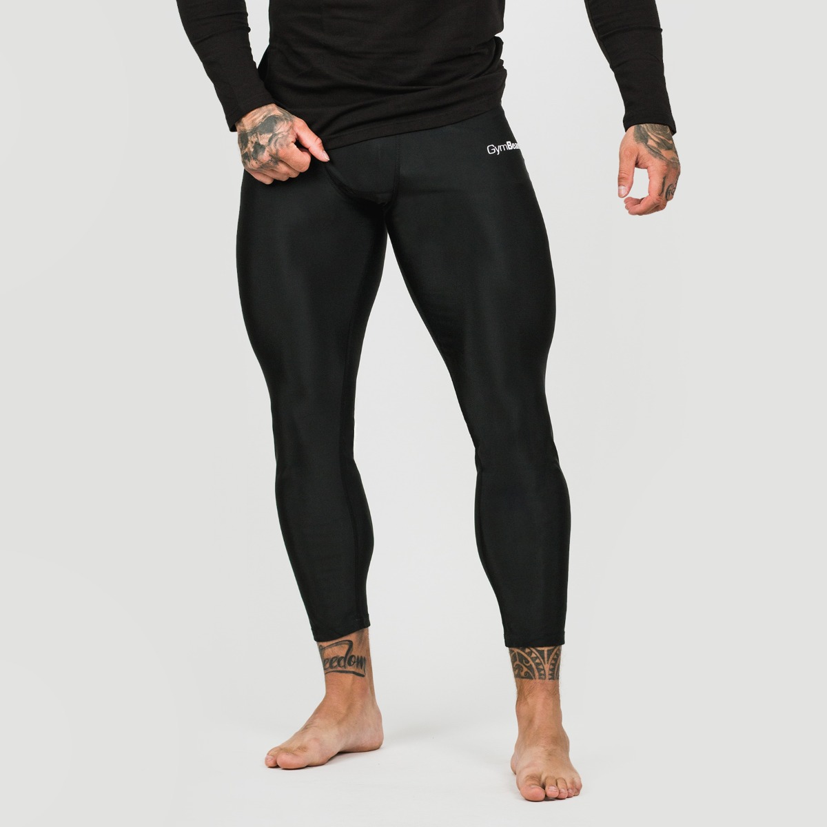 Heren Compressie Legging Zwart - GymBeam