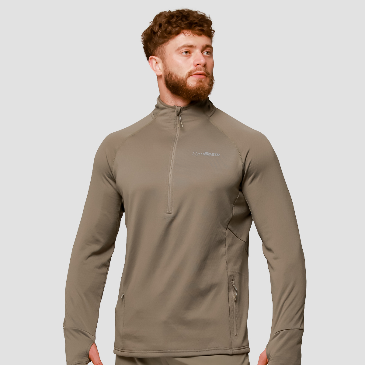 Pulse 1/2 Zip Hardloop Sweatshirt Vetiver - GymBeam