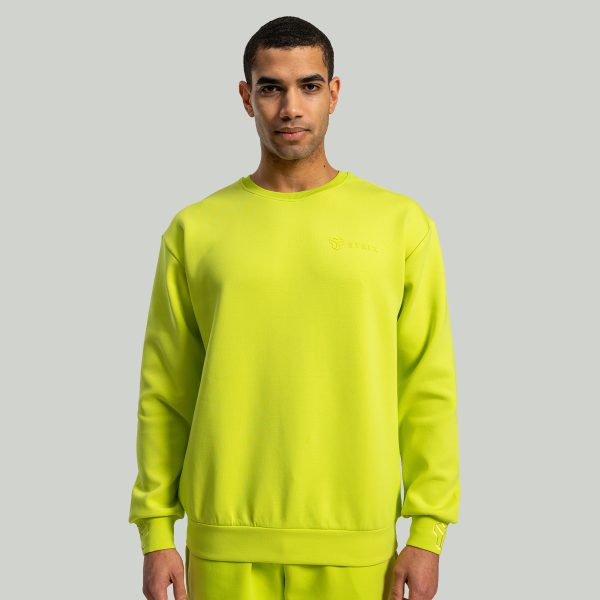 Relaxed sweatshirt Chartreuse - STRIX