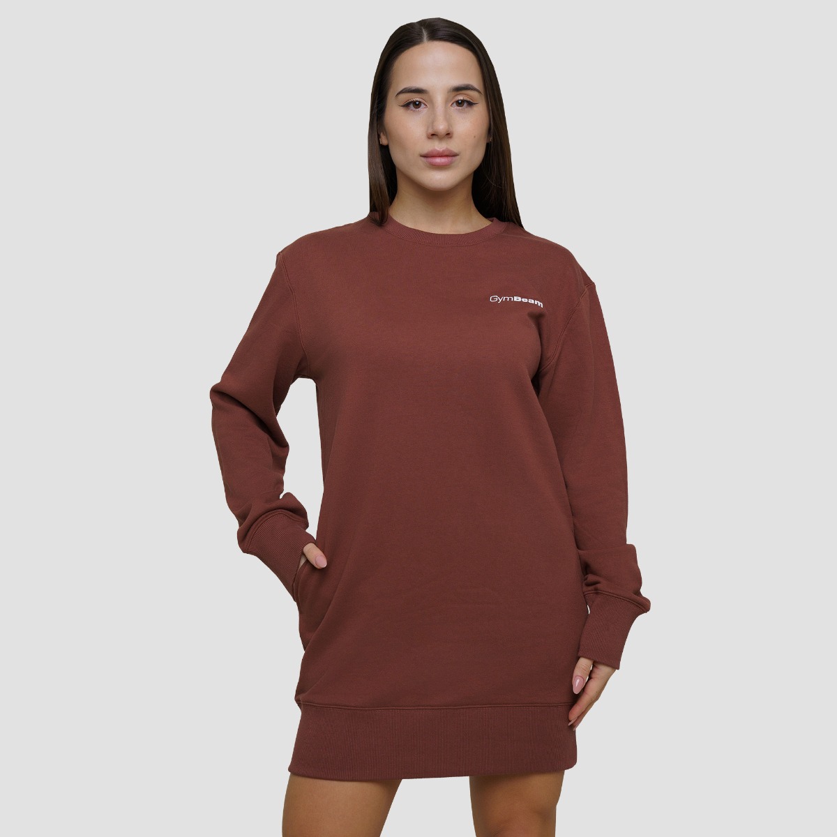 Dames Agile Longline Sweatshirt Root - GymBeam