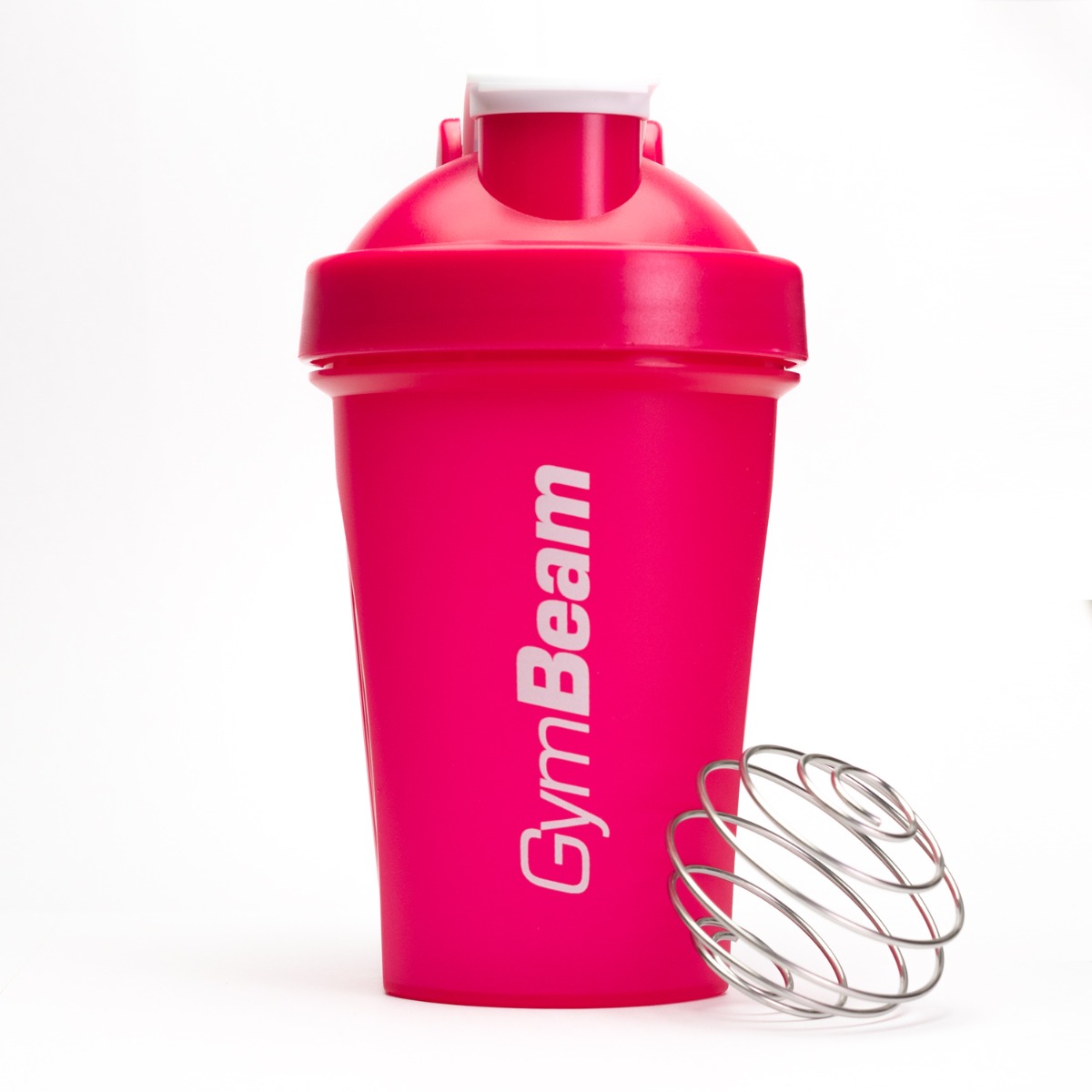 Shaker blenderfles roze 400 ml - GymBeam