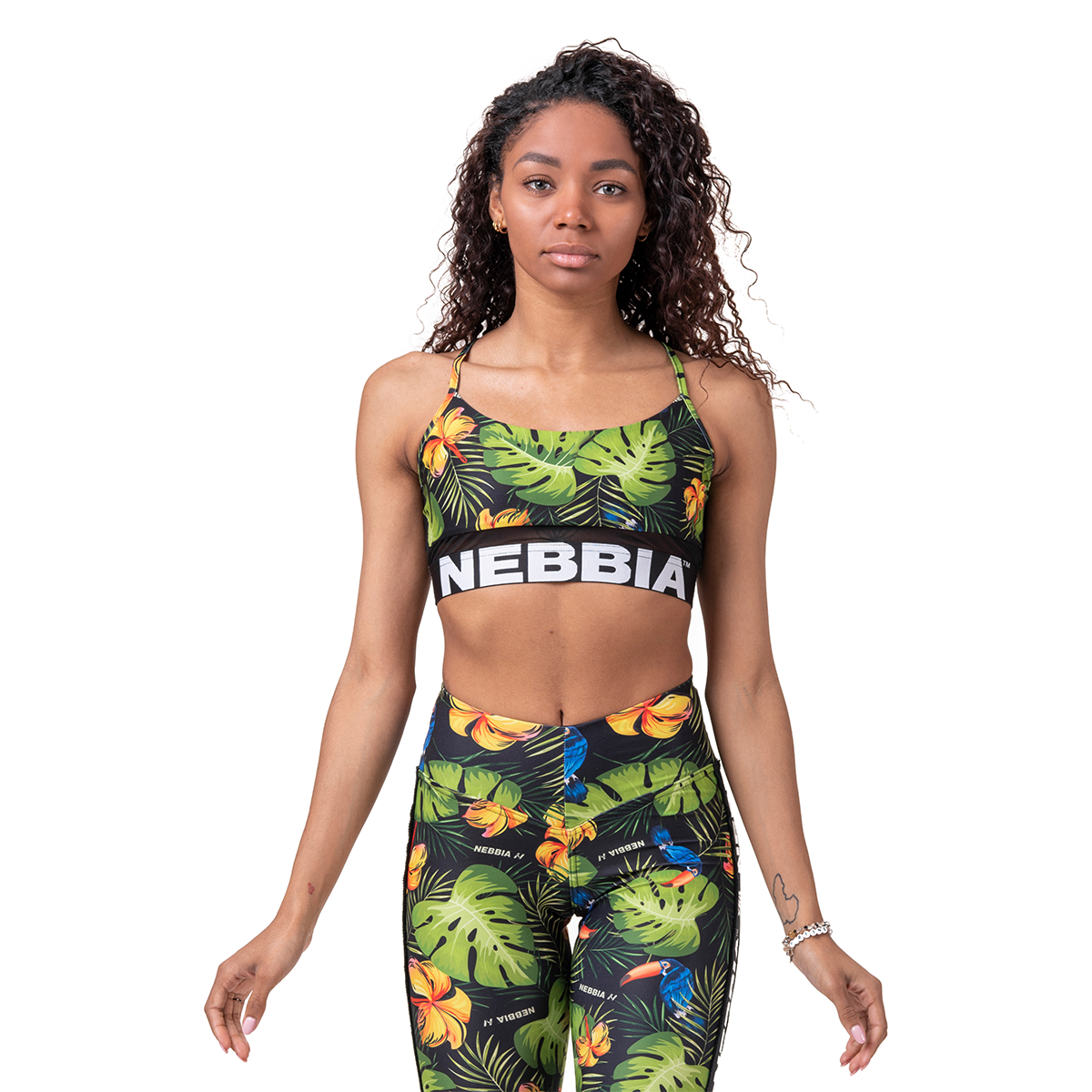 Sports bra Earth Powered green - NEBBIA