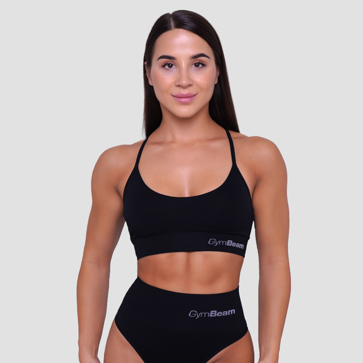 String Bralette Zwart - GymBeam