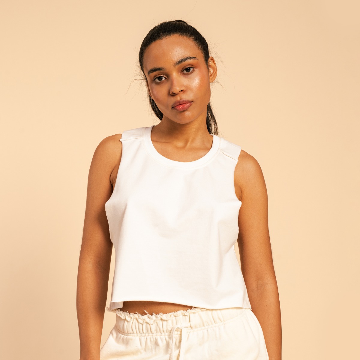 Dames Serenity Tanktop Ivoor - BeastPink