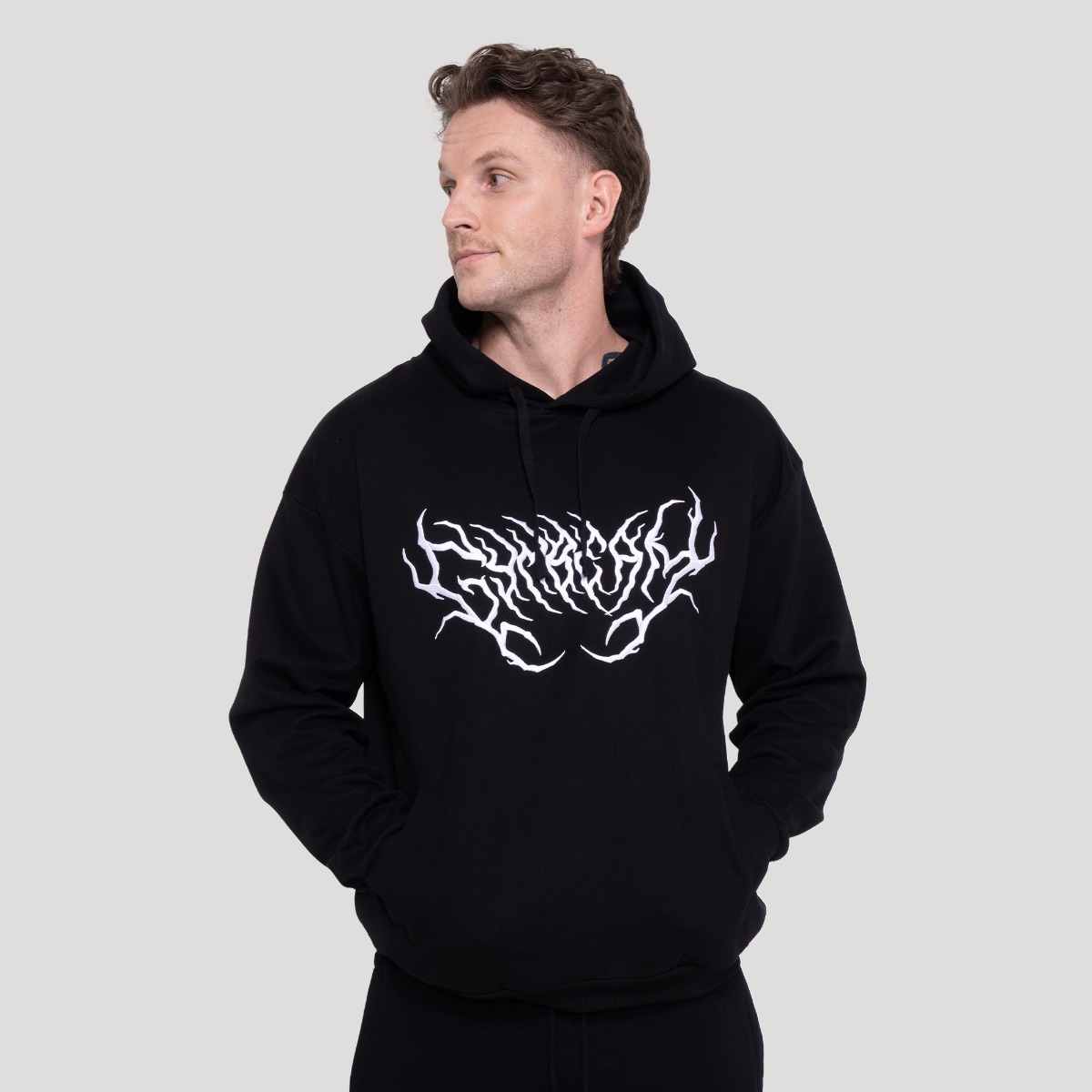 Thorn Hoodie Black - GymBeam