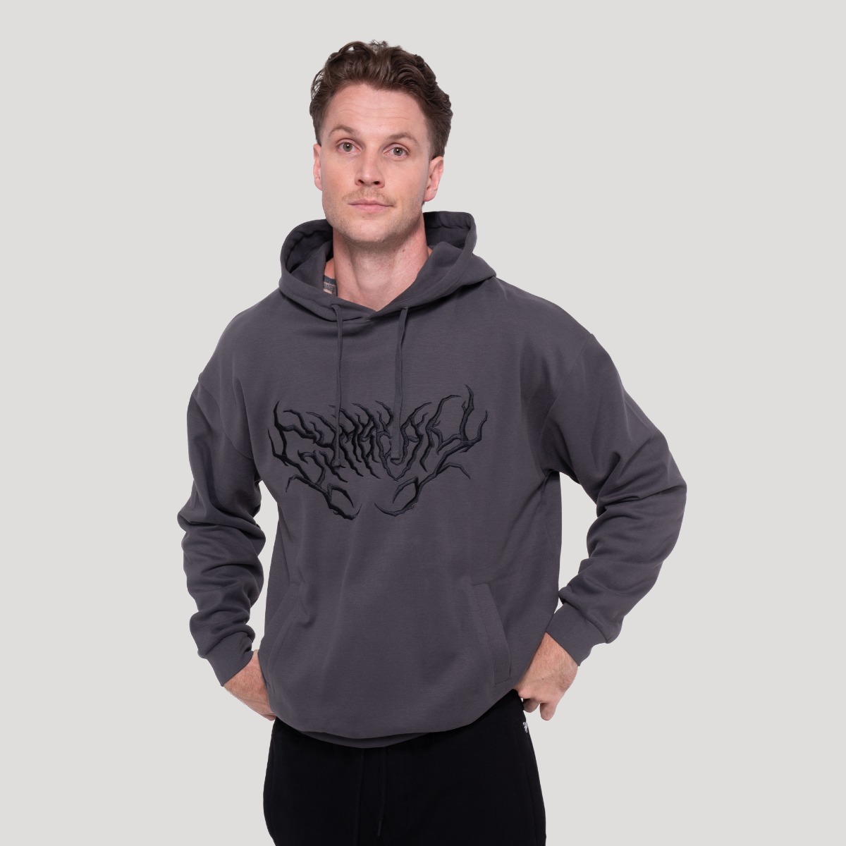 Thorn Hoodie Grey - GymBeam