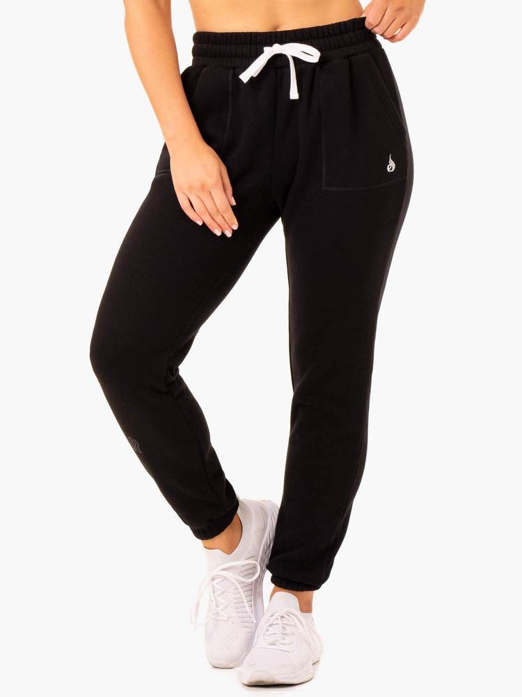 Women‘s Joggers Ultimate High Waisted Black - Ryderwear