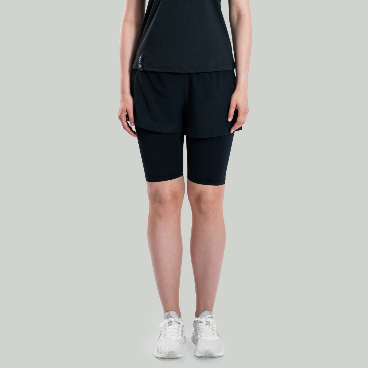 Dames ULTRA 2in1 Korte Broek Zwart - STRIX