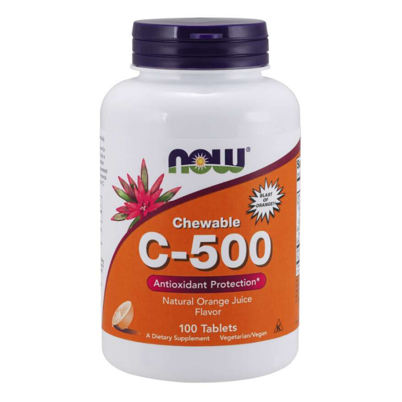 Vitamine C 500 mg Kauwtabletten - NOW Foods