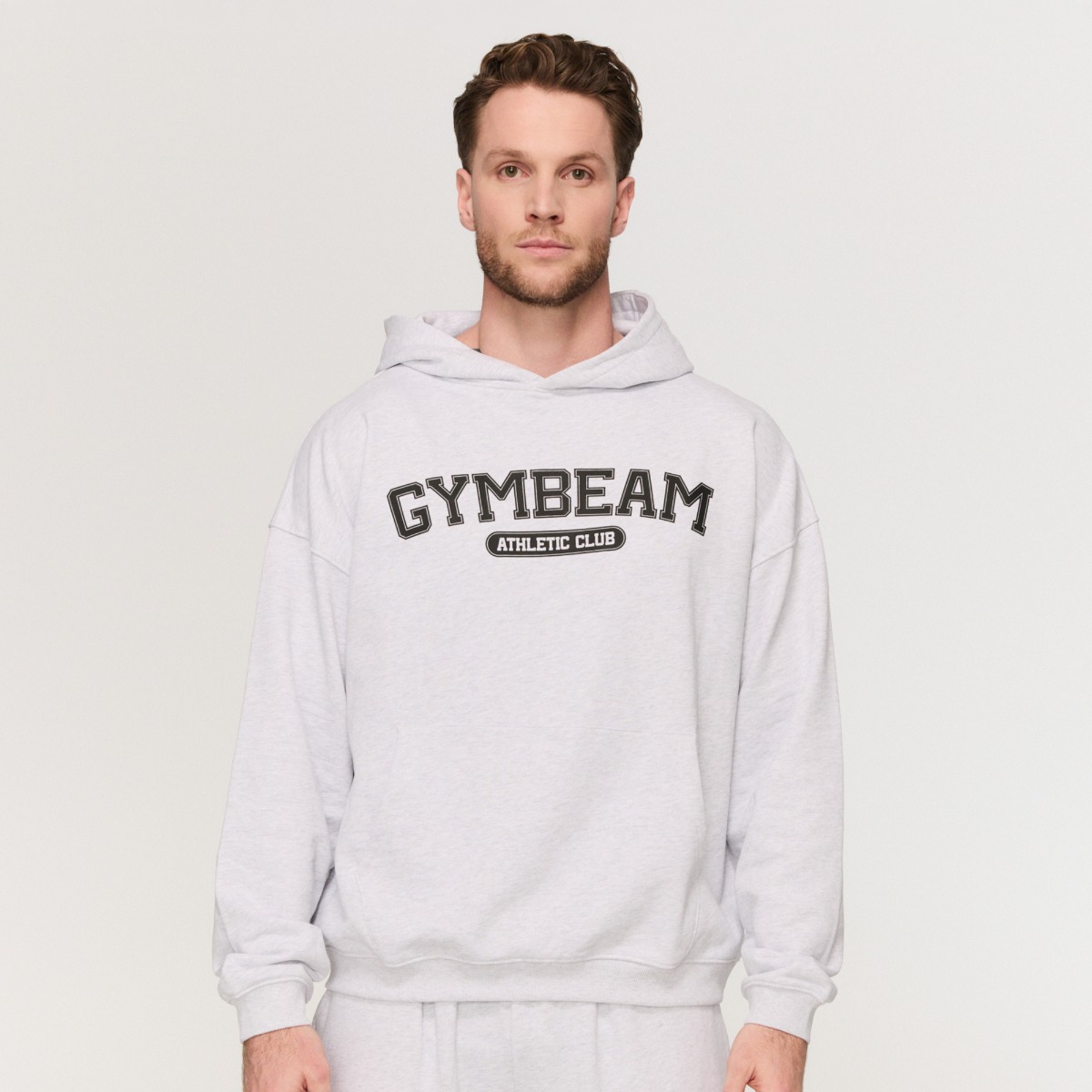 Varsity Hoodie Grey - GymBeam