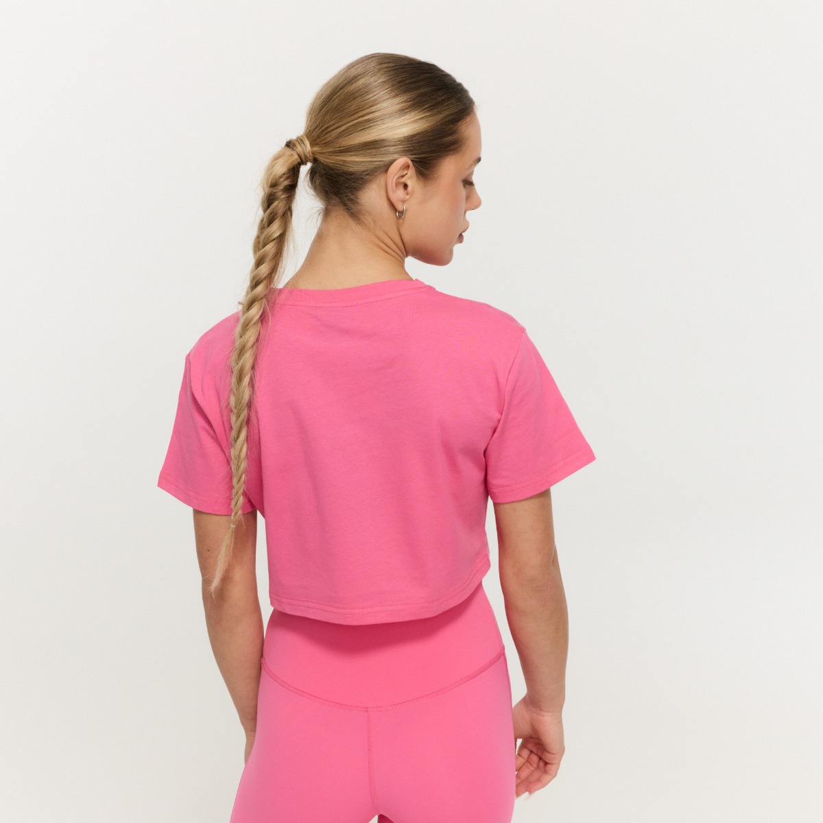Dames Limitless Cropped T-shirt Dragonfruit - GymBeam