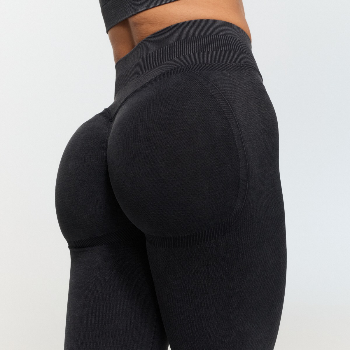 Women‘s Fierce Seamless Leggings Dark Grey - GymBeam
