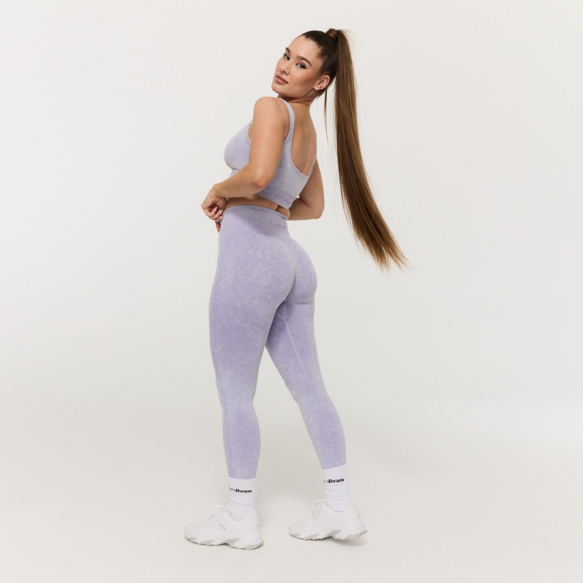 Dameslegging Lift Naadloos Violet - GymBeam