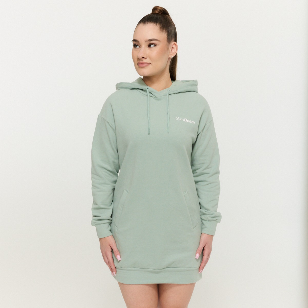Dames Limitless Longline Hoodie Eucalypt - GymBeam