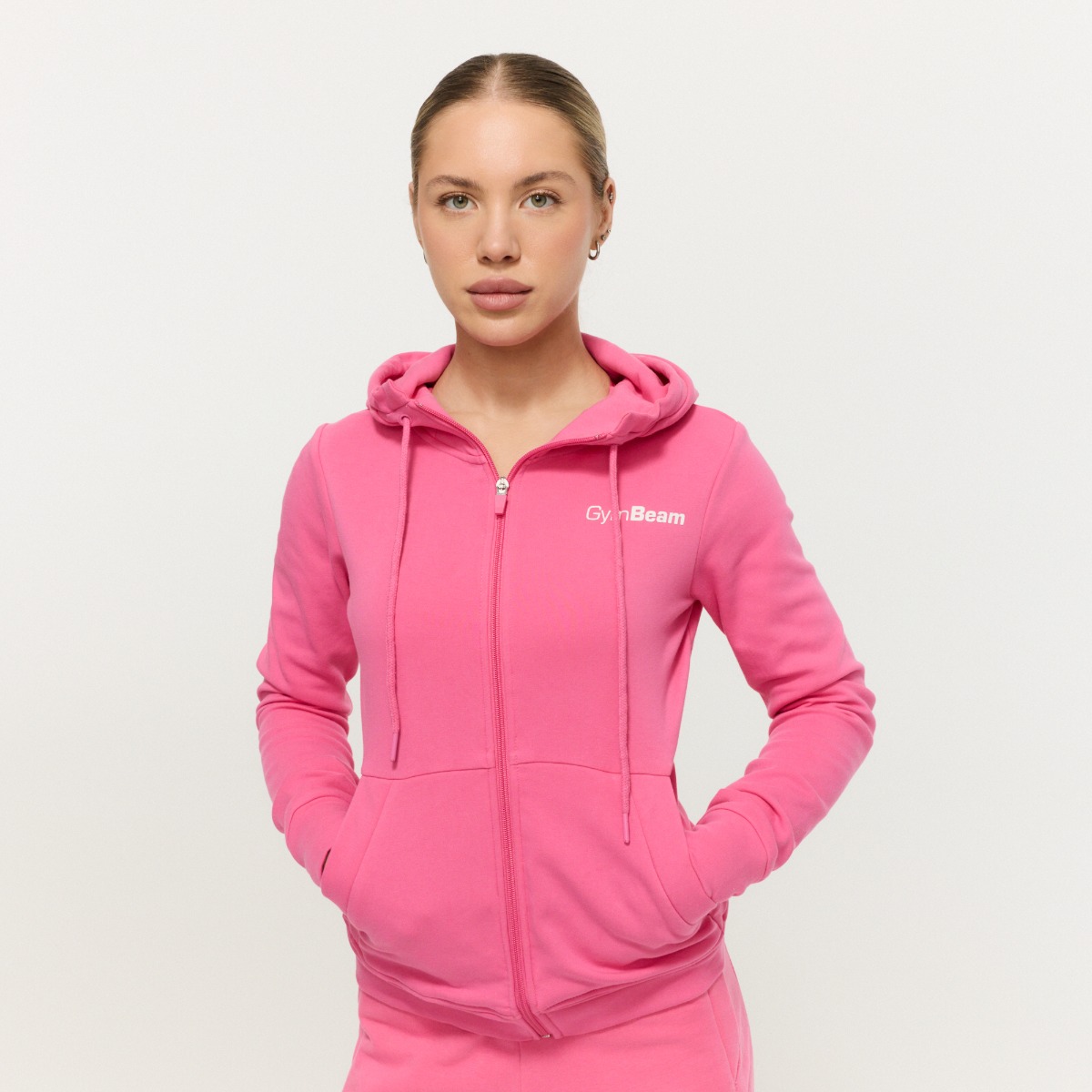 Women's Limitless Zip Up Hoodie Dragonfruit - GymBeam