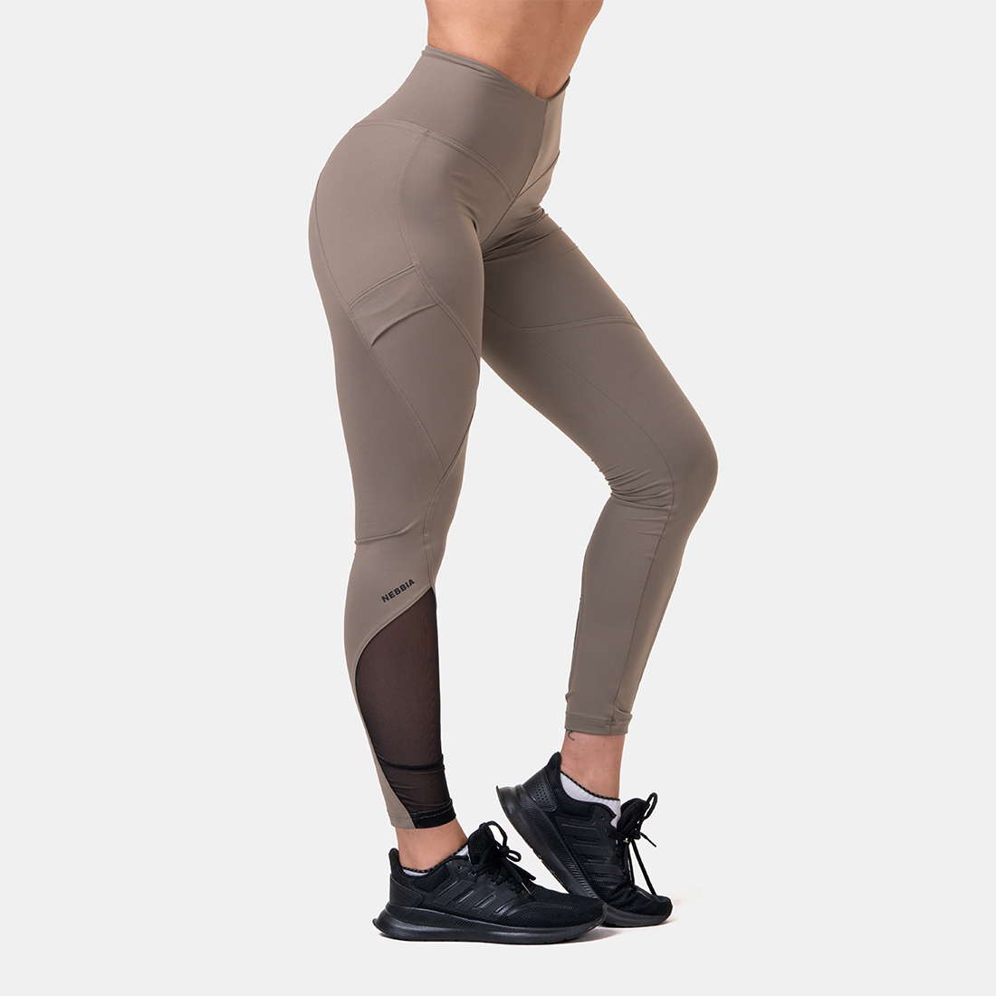 Women‘s leggings High Waist Fit&Smart Mocha - NEBBIA