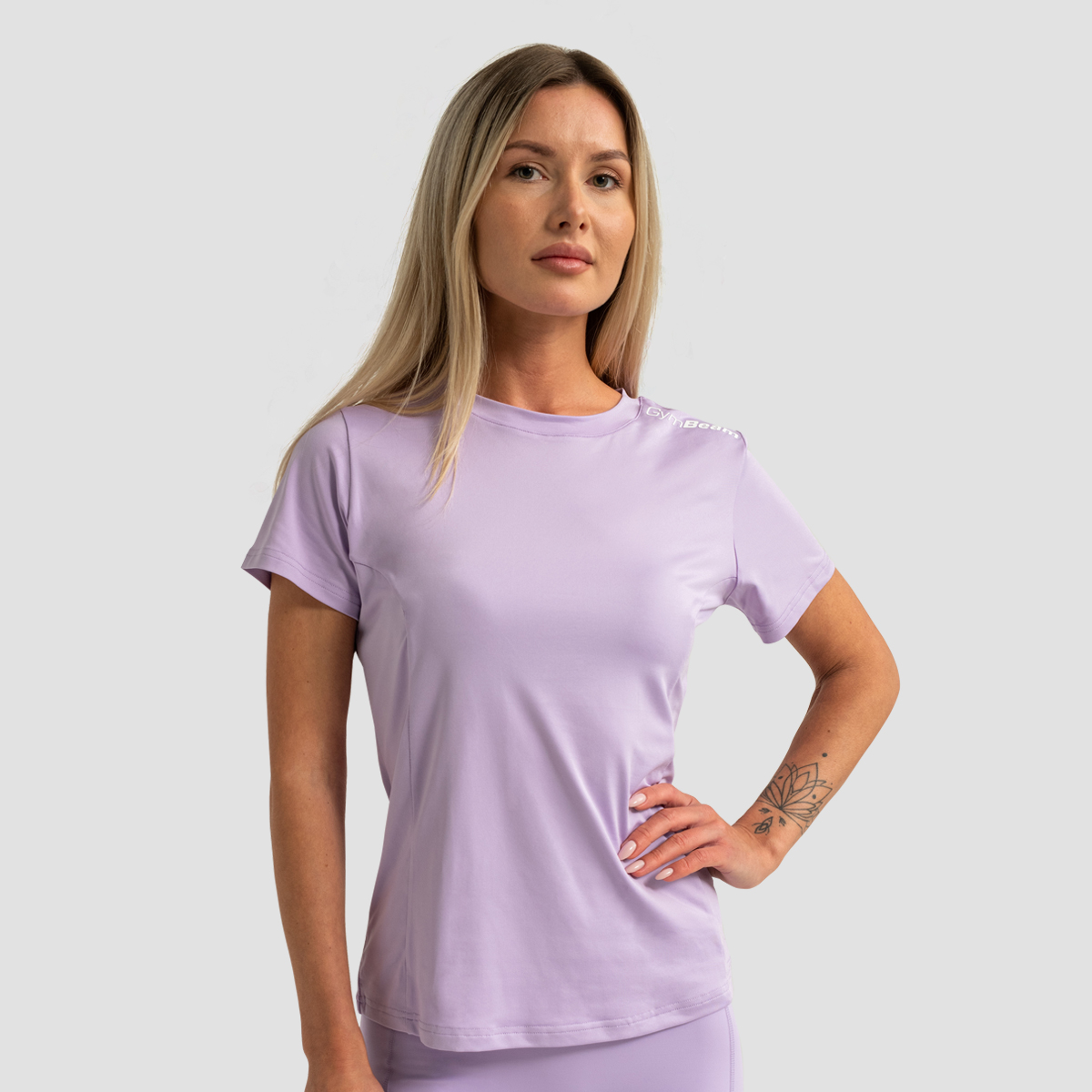 Dames-T-shirt Limitless Sport Lavendel - GymBeam