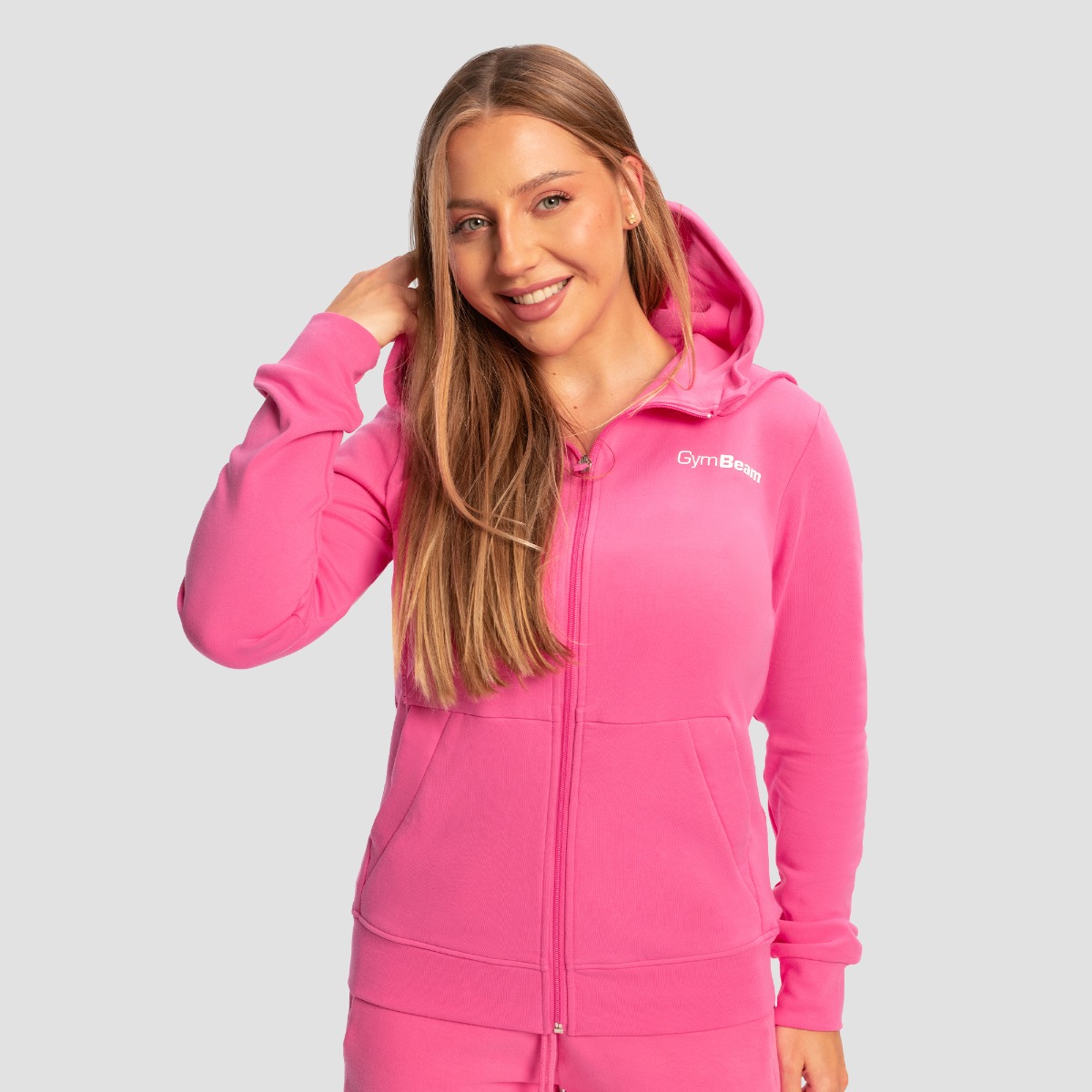 Women's Limitless Zip Up Hoodie Dragonfruit - GymBeam