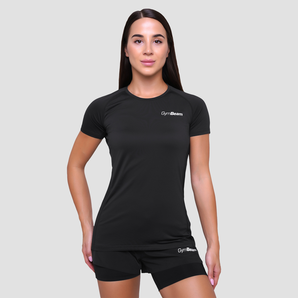 Dames Pulse Hardloop T-shirt Zwart - GymBeam