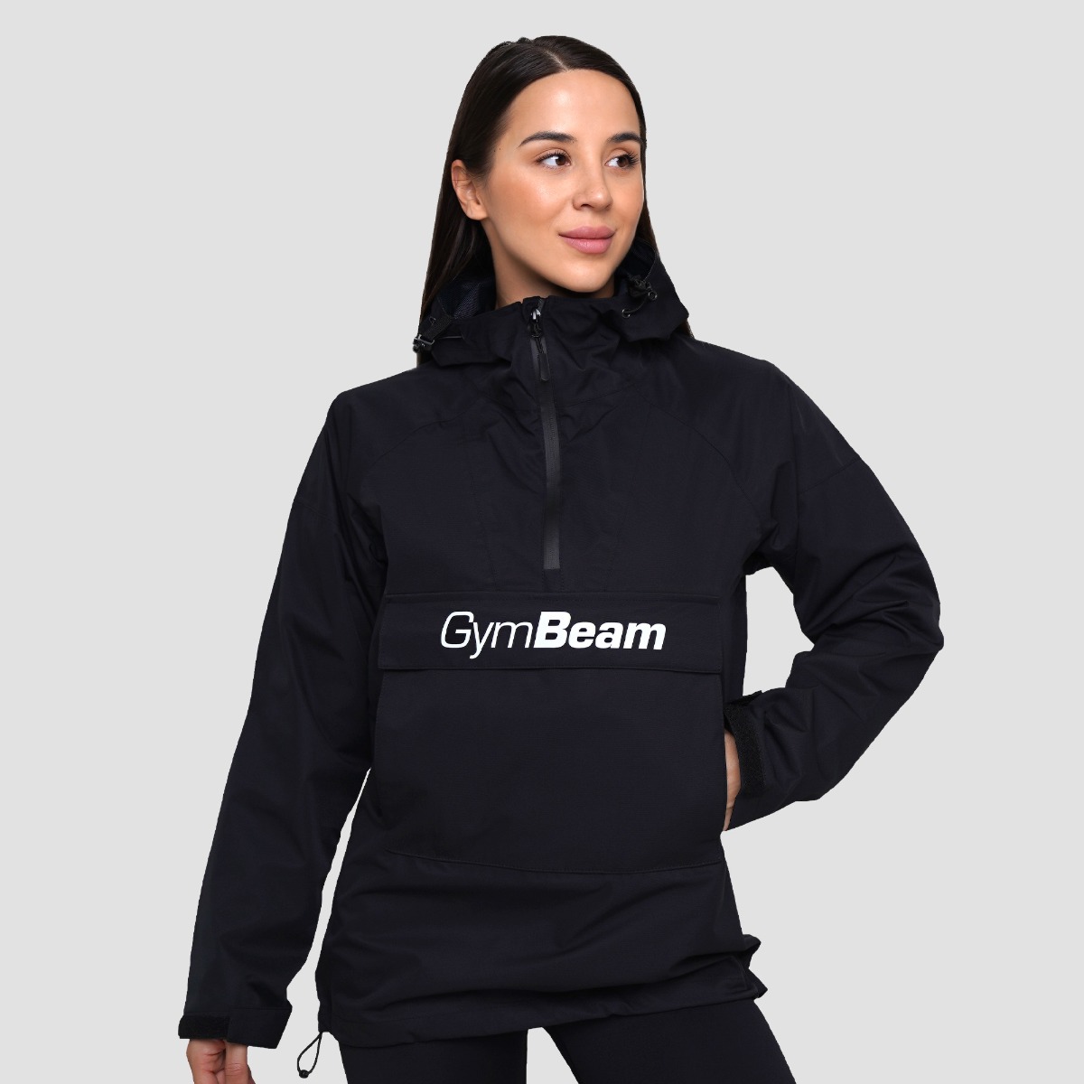 Regenjas zwart voor dames - GymBeam