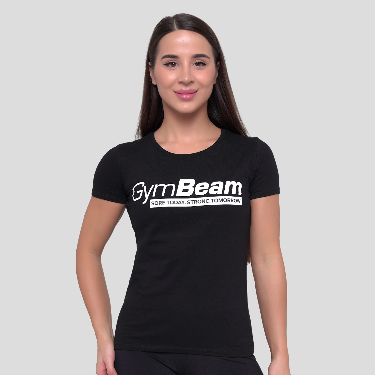 Vrouwen Sterk Morgen T-Shirt Zwart - GymBeam