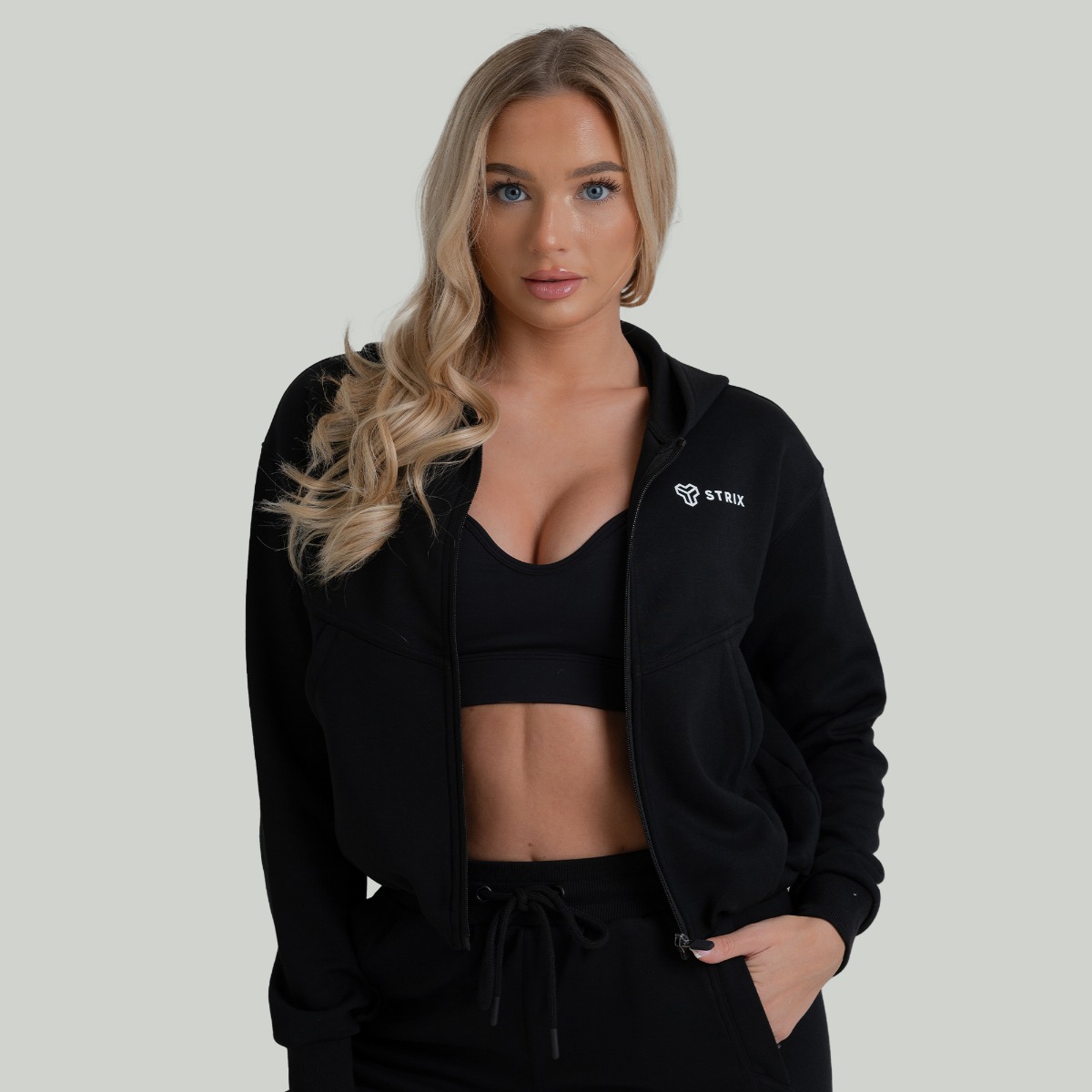 Vrouwen ZOA Zip-Up Hoodie Zwart - STRIX