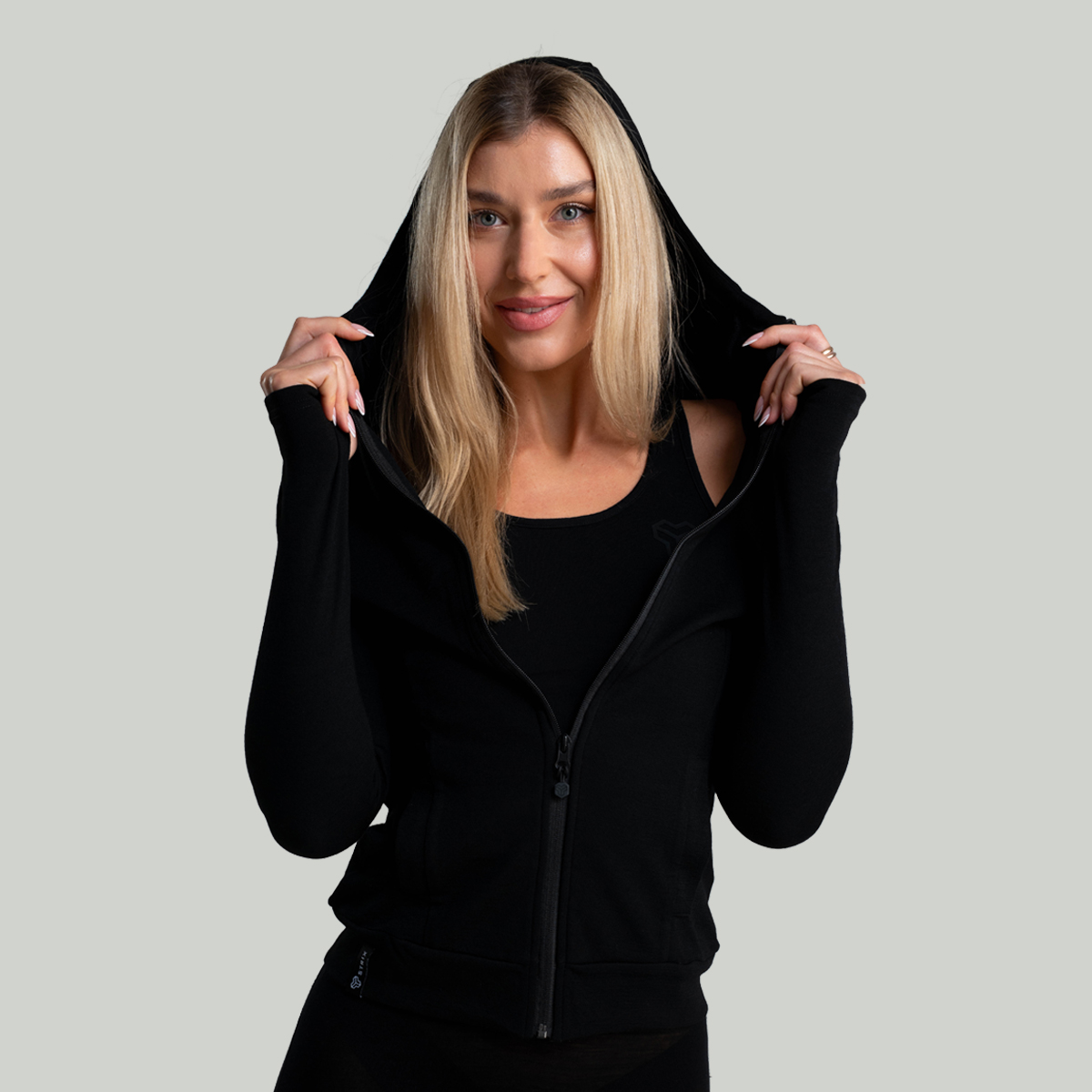Dames MERINO I Zip Hoodie Zwart - STRIX